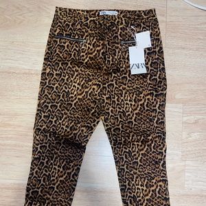 Zara cheetah print pants